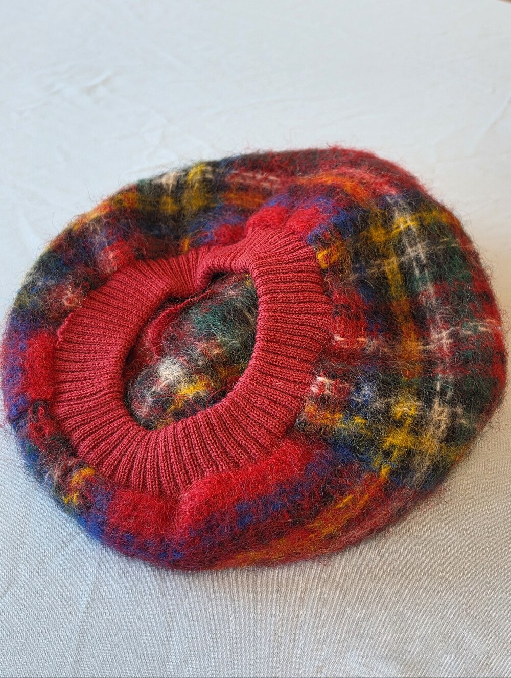 Vintage Royal Stewart Scottish Tartan Plaid Tam Hat - Picture 3 of 5